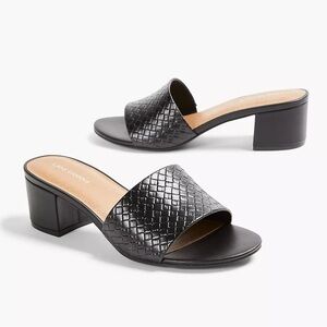 Lane Bryant Dream Cloud Braided Slide Heel Shoes Sandals Worn Once 10 W